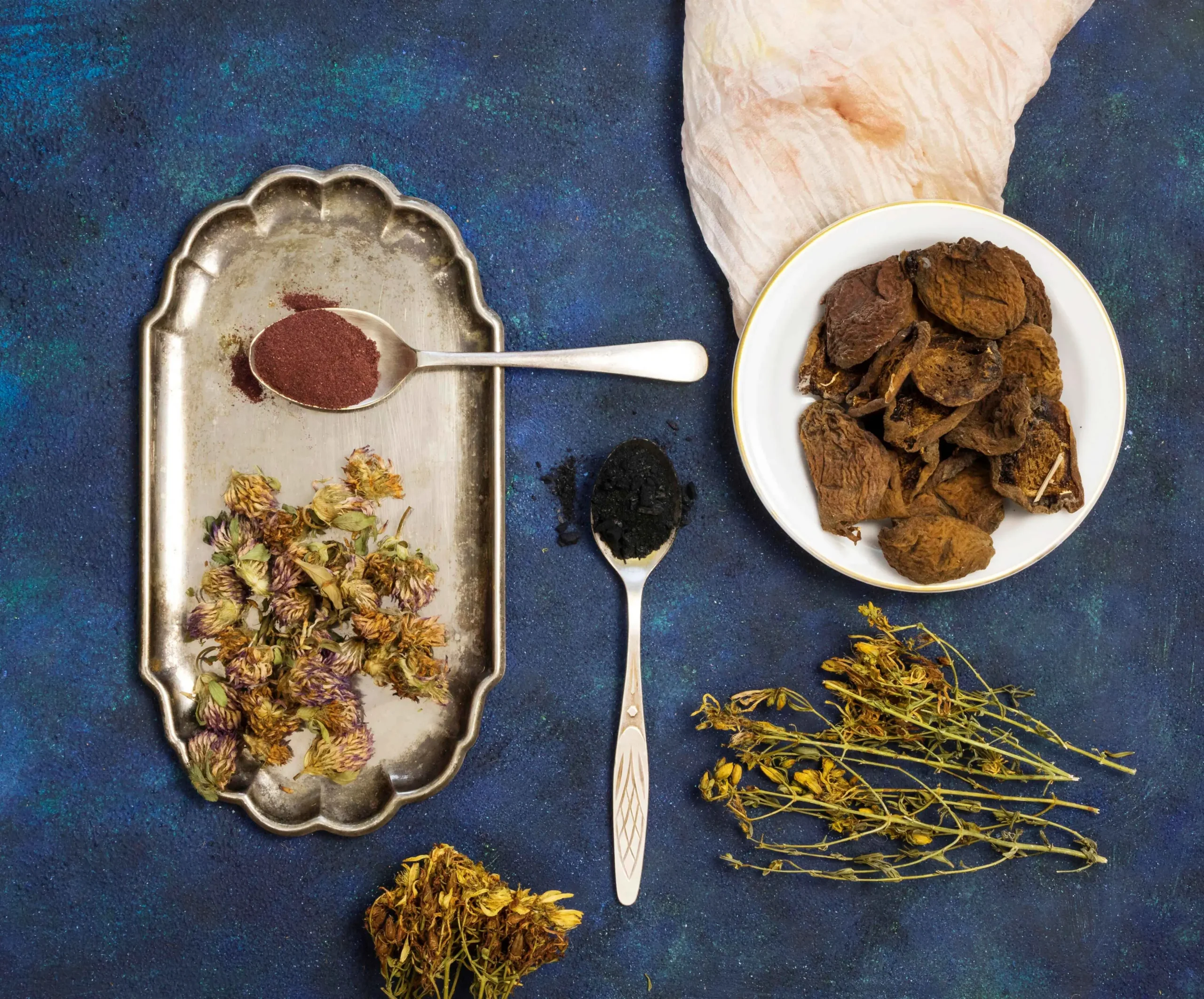 Top view natural medicinal spices herbs 1 1 scaled